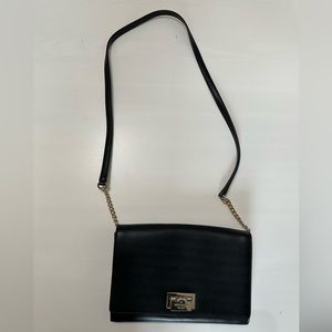Kate Spade crossbody bag - black with gold details